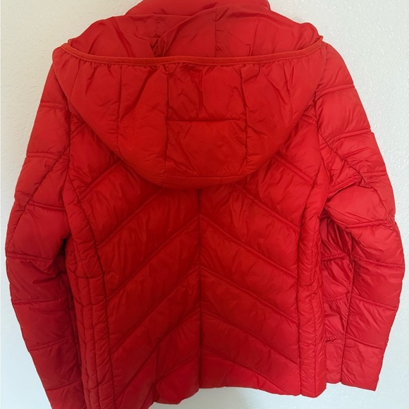 Michael Kors Vibrant Red Puffer Jacket - Picture 2 of 5